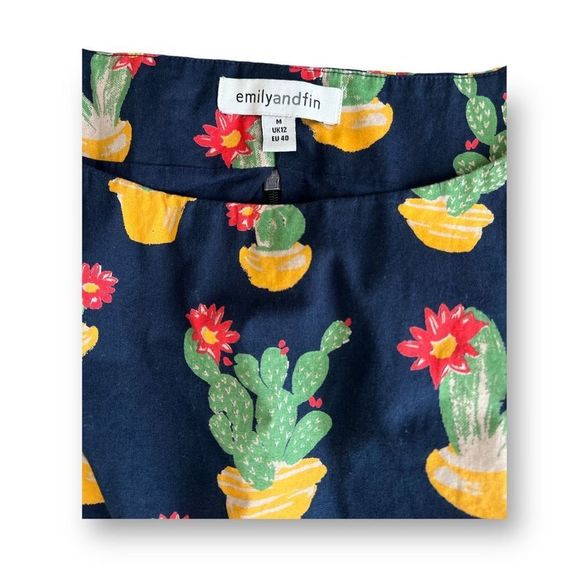 Emilyandfin Catcus Print Dress Size Medium - Picture 2 of 6